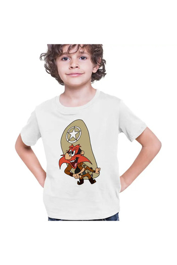 OEM Boys' Yosemite Sam Serif Looney Tunes T-Shirt
