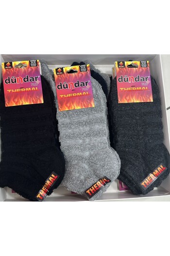 Dündar Şosete termale pentru femei PLUS TOWEL BOOTIES 12 BUC