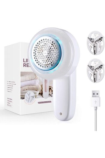 Generic Bobble Remover for Clothes, Lint Remover Fabric Shaver Rechargeable with 2 Spare Shaving Heads, Powe
