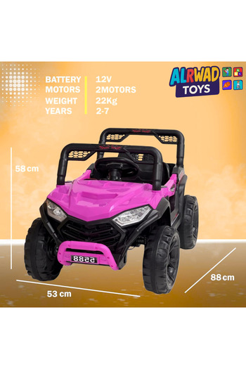 ALRWAD Electric Ride On Jeep Car, 12V Ride On Toys for Kids and Adults, Electric Car