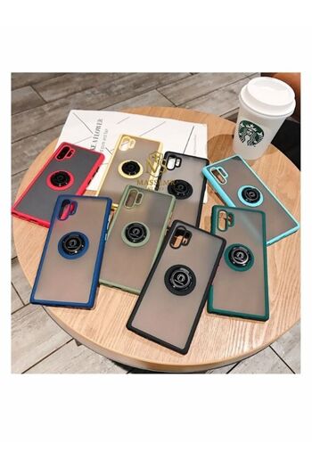 Massemr Samsung Galaxy S25 Ultra Compatible Silicone Case with Ring – Premium Shock-Absorbing Cover with Magnetic Stand