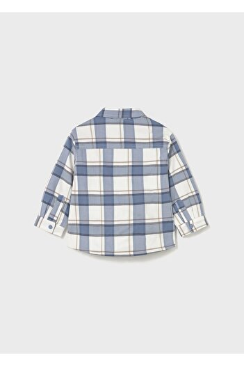 MAYORAL Baby Boy Plaid Fur Shirt