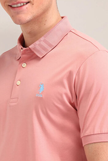 U.S. Polo Assn. Men's Solid Pattern Cotton Polo Shirt