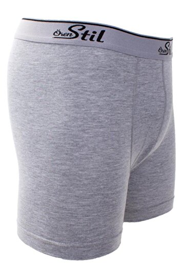 ÖREN STİL Ören Gray 6-Pack Men's Cotton Lycra Boxers