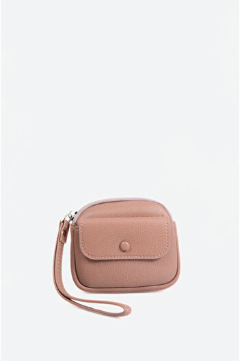 Mazel Design 180 Genuine Leather Mini Zippered Imported Women's Wallet - Small Hand Wallet with Keychain Ring