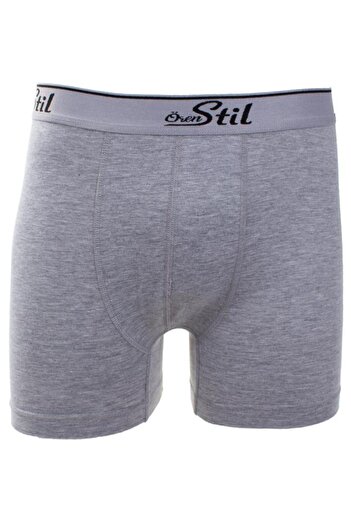ÖREN STİL Ören Gray 6-Pack Men's Cotton Lycra Boxers
