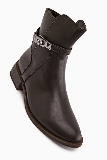 Limoya Tinna Brown Buckle Women's Boots