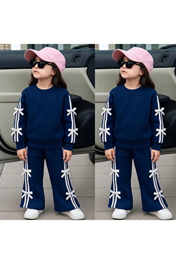 KOKOŞ BEBEK Bow Detail Girl's Set
