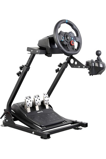 AL3B Steering wheel holder, Steering wheel stand, made of non-bending steel, stable on soft and rough ground