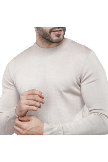 COUP Men Casual Sweater With Long Sleeves - Beige