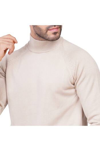 COUP Men Casual Sweater With Long Sleeves - L.Beige