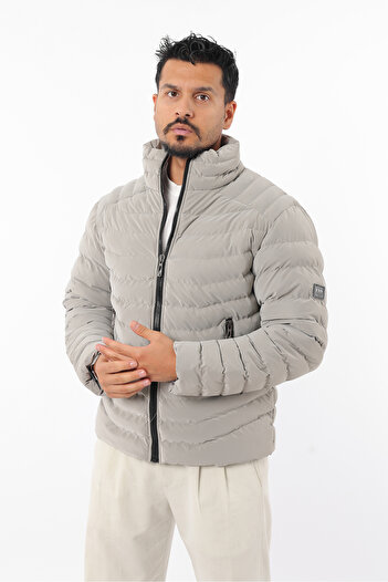 Rodrigo Men's Cold and Windproof Judge Collar Zippered Puffer Jacket