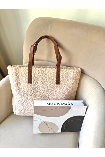 Moda Sekiz Women's Plush Large Size Daily Shoulder Bag