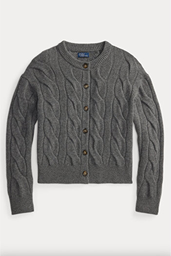 Polo Ralph Lauren Cable-Knit Wool-Cashmere Cardigan