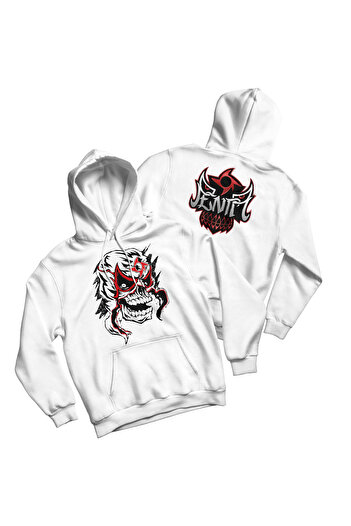 l'eivor Penta - Penta Mask Printed Three Thread Hooded Sweatshirt