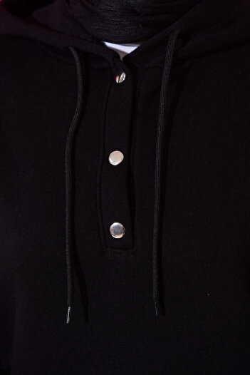 VOLT CLOTHİNG Three Thread Half Snap Sweatshirt