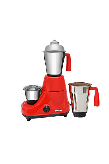 Geepas 3-in-1 Mixer Grinder | Powerful Motor with Stainless Steel Jars | Multi-Purpose Appliance for