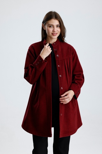 KATLİN MATERNİTY WEAR Maternity Cashmere Jacket, Wool Cotton Blend Fabric
