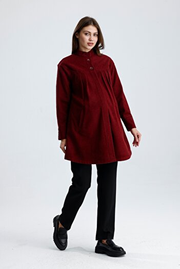 KATLİN MATERNİTY WEAR Maternity Cashmere Jacket, Wool Cotton Blend Fabric