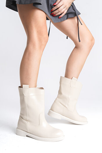 SEEM & BE Γυναικείες μπότες Victoria Beige