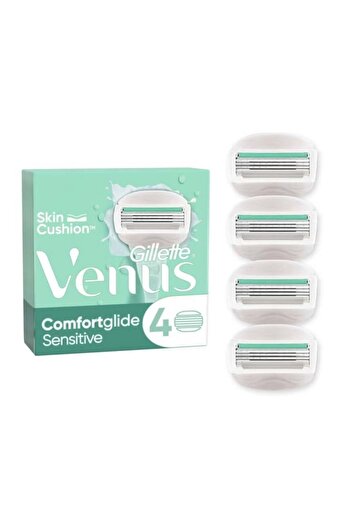 Gillette Venus Comfortglide Sensitive Skin Razor Blade Refills - 4 Pieces