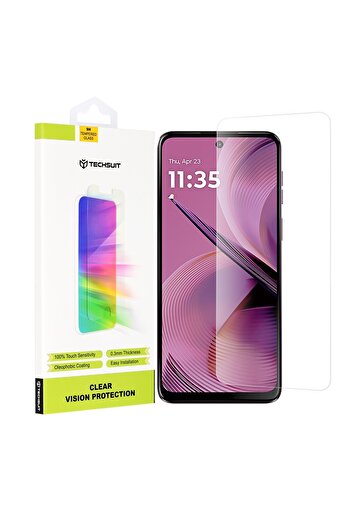 Techsuit Motorola Moto G55 Screen Protector - Clear Vision Glass - Transparent