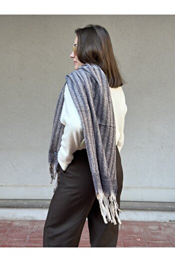 novon Florence Studio Exclusive Cashmere Touch Cashmere Textured Special Design Women's Scarf / Shawl (200 X 70 cm)