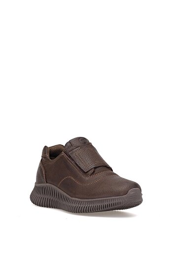 Mammamia D25Ka-3475 Women's Genuine Nubuck Leather Casual Shoes Brown