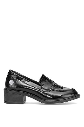 Mammamia D25Ka-7210 Women's Genuine Patent Leather Casual Shoes Black