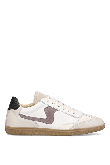 Mammamia D25Ka-7155 Women's Genuine Suede Leather Casual Shoes Bone