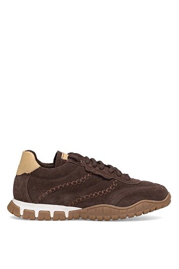 Mammamia D25Ka-3695 Women's Genuine Suede Leather Casual Shoes Brown