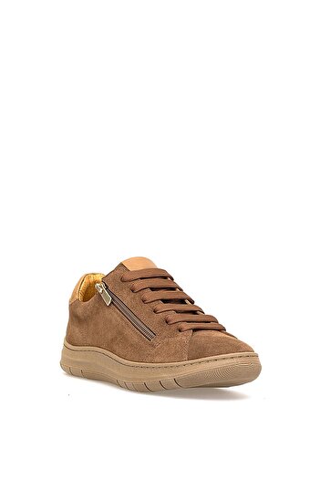 Mammamia D25Ka-495 Women's Genuine Suede Leather Casual Shoes Camel