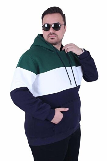 Starbattal Large Size Hooded 3Ip Sweat Mg 25725 Nefti