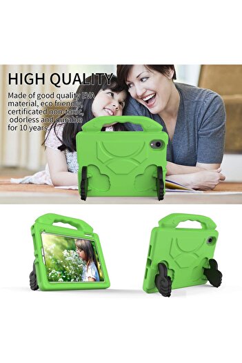 Generic Shockproof Kids iPad Case (EVA) - Protective Cover with Carrying Handle, Foldable Kickstand, and Pencil Holder