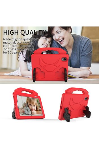 Generic Shockproof Kids iPad Case (EVA) - Protective Cover with Carrying Handle, Foldable Kickstand, and Pencil Holder