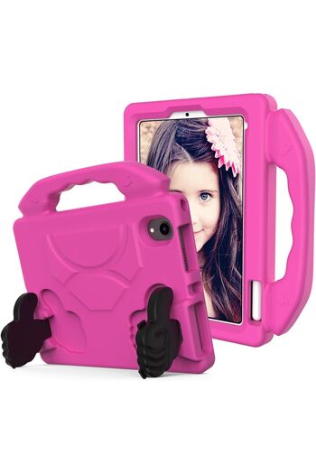 Generic Shockproof Kids iPad Case (EVA) - Protective Cover with Carrying Handle, Foldable Kickstand, and Pencil Holder