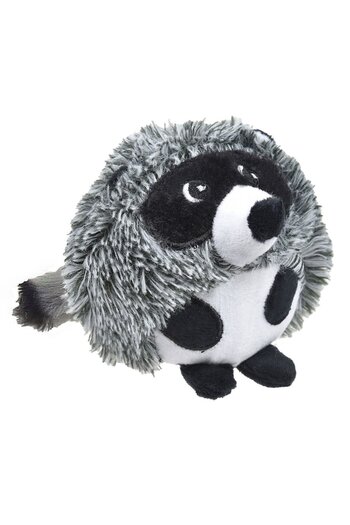 SHOPIENS Plush Toy for Dogs, Raccoon, With Sound, 12cm, White/Black, MYONNA IT & E- COMMERCE ®