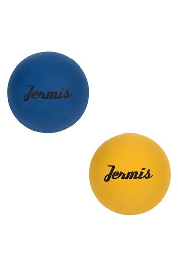 SHOPIENS Jermis Plastic Balls Set, 5.5cm, 2 Pieces, Blue and Yellow, MYONNA IT & E- COMMERCE ®