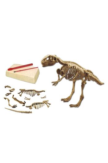 SHOPIENS Dinosaur Fossil Excavation Set, Digging Tools and Brush, Complete Fossil Assembly, Multicolor, MYONNA