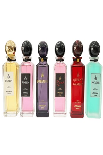 THNYAN Perfume collection consisting of Decatur - Forbidden - Roshen White - Roshen - Queen Gambit - Bohemian - 250ml Alternative Thanyan