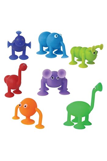 SHOPIENS Fidget Toy Set, Anima Series, Multicolored Monsters, Silicone, 7 Pieces, MYONNA IT & E- COMMERCE ®