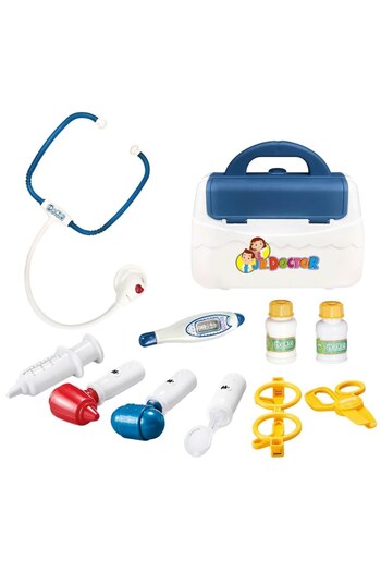 SHOPIENS Doctor Toy Set, Jr Doctor, 10 Pieces, Sound and Light, Multicolor, MYONNA IT & E- COMMERCE ®