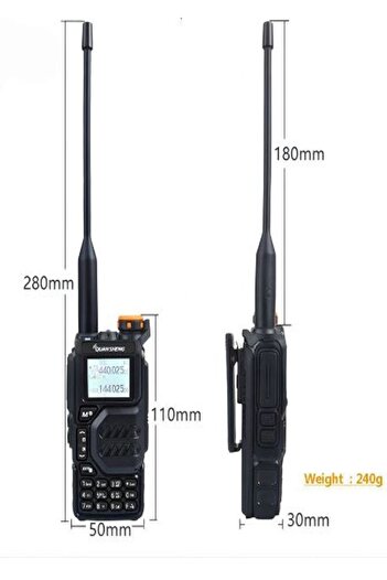 QUANSHENG Uv K5 Professional Radio Station Set, Marine Aviation, Emergency Alert, Hiking, Airsoft