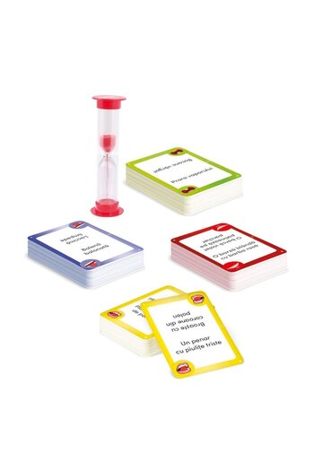 SHOPIENS Board Game, AS, Mouth to Ears, 60 Cards, Hourglass, Multicolor, MYONNA IT & E-COM