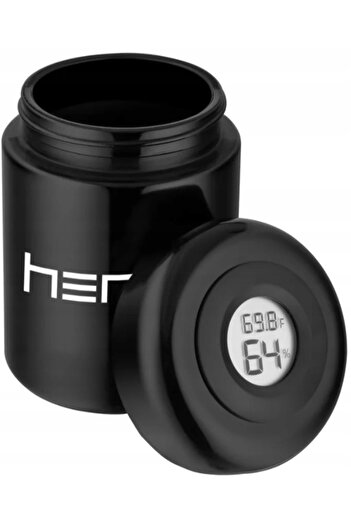 Other HERO Glass container with hygrometer for medical marijuana herbs 250 ml