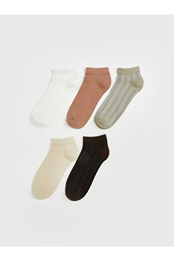 LC Waikiki Create Your Style from Uzg Store |   Patterned Women's Booties Socks 5-Piece