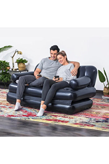 TSUMAB Inflatable 2-Seater Sofa Bed – Black