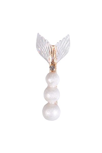THK Pandora Brooch Mermaid, Fairy, Queen, Pearl, White, Gold