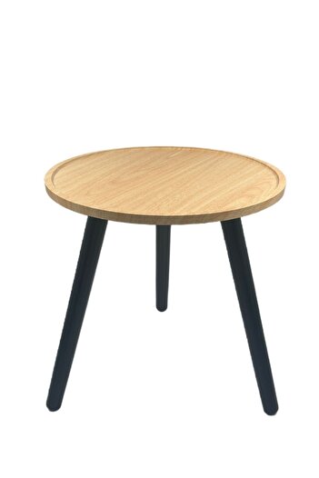 MOSTAFA Round wooden table with a modern and elegant design