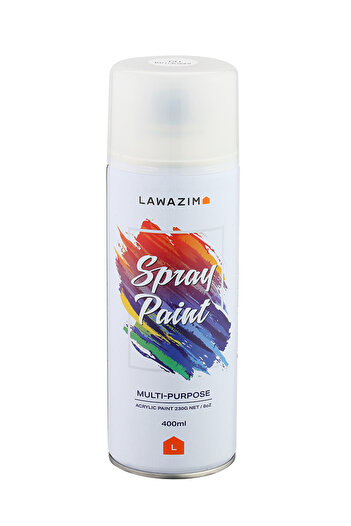 Lawazim Spray Paint - Multi Surface 400ml Quick-Drying Paint for Indoor and Outdoor Use